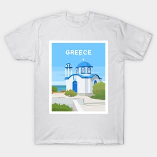 Greece, Greek Island Church T-Shirt